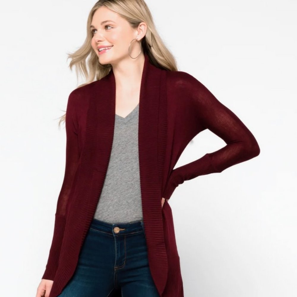 RD STYLE Sonole Open Drape Cardigan Medium NWOT